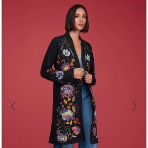 Johnny Was TARIA APPLIQUE CARDIGAN
